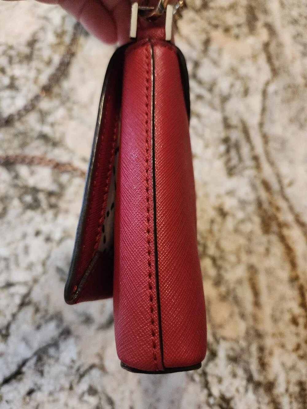Kate Spade New York Newbury Lane Sally Crossbody Red, Saffiano Leather EUC Purse